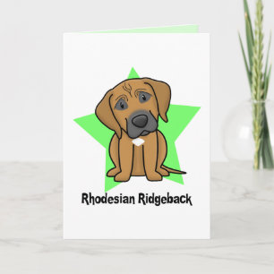 Kawaii Star Rhodesian Ridgeback Card