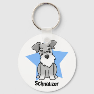 Kawaii Star Schnauzer Keychain