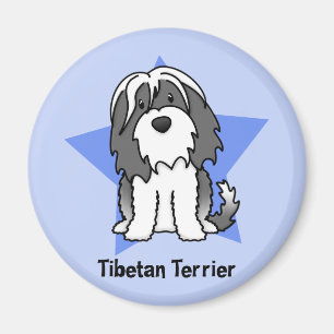 Kawaii Star Tibetan Terrier Magnet