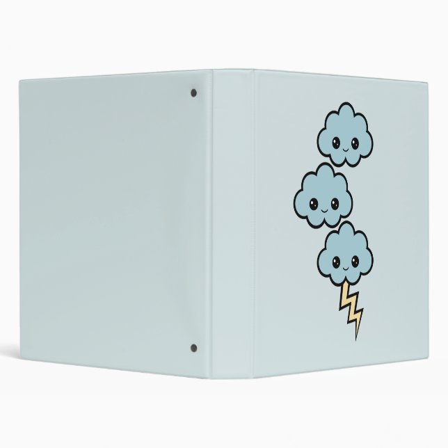 Kawaii Storm Clouds Binder (Background)