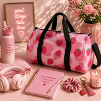 kawaii strawberry cow pattern