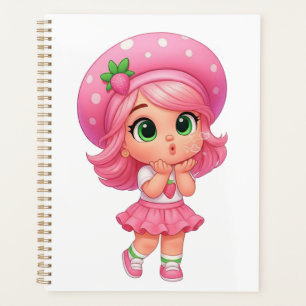 Kawaii Strawberry Girl Chibi Planner