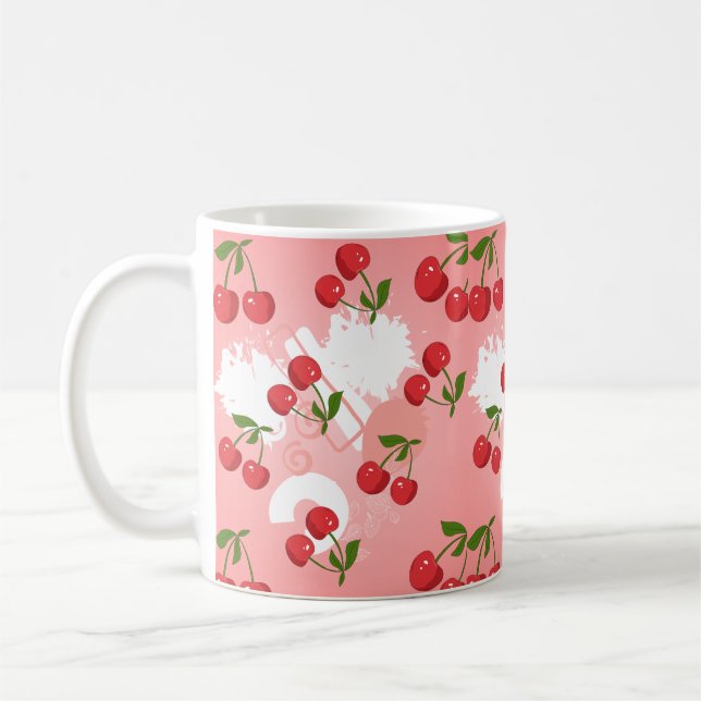 kawaii strawberry milkshake coffee mug (Left)