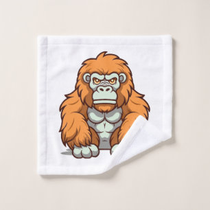 Kawaii-Style Graphic Design in Happy Hues Wash Cloth