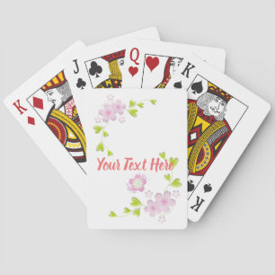 Kawaii Style Sakura Cherry Tree Blossom Playing Cards