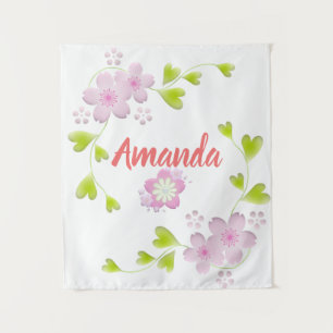 Kawaii Style Sakura Cherry Tree Blossom Tapestry