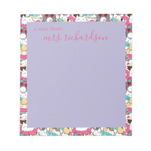 Kawaii Summer Cute Kitty Cats Notepad