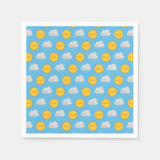 Kawaii Sun & Rain Napkin