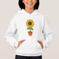 Kawaii Sunflower Plant in a Pot