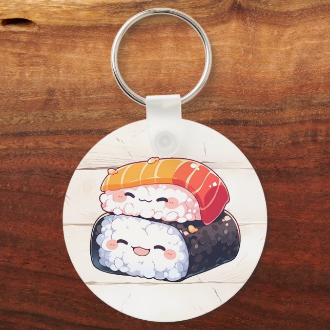 Kawaii sushi #1 keychain (Front)