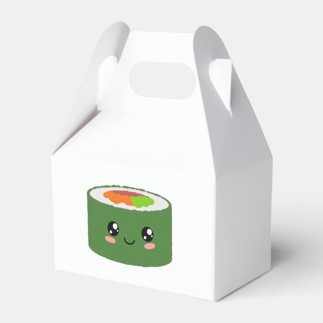 Kawaii Sushi Favor Box (Front Side)