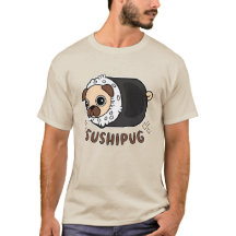 Kawaii Sushi Pug Mashup Funny Dog Lover Gift