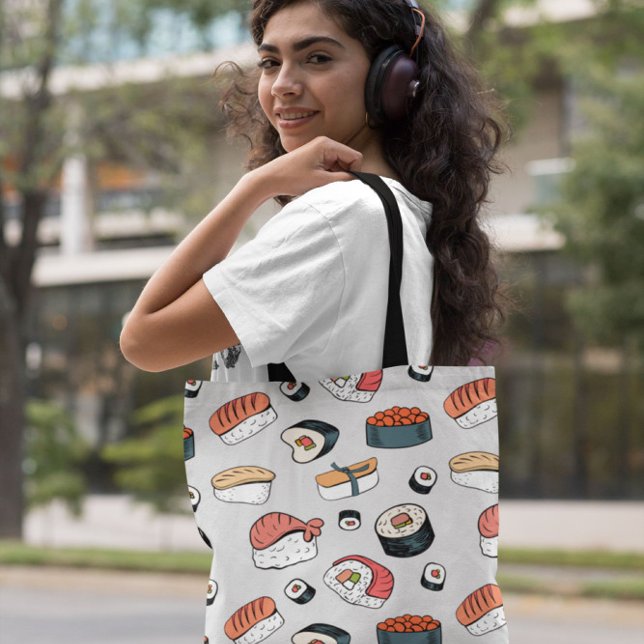 kawaii sushi rolls tote bag (Creator Uploaded)