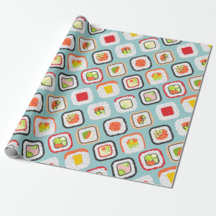 Kawaii Sushi  Wrapping Paper