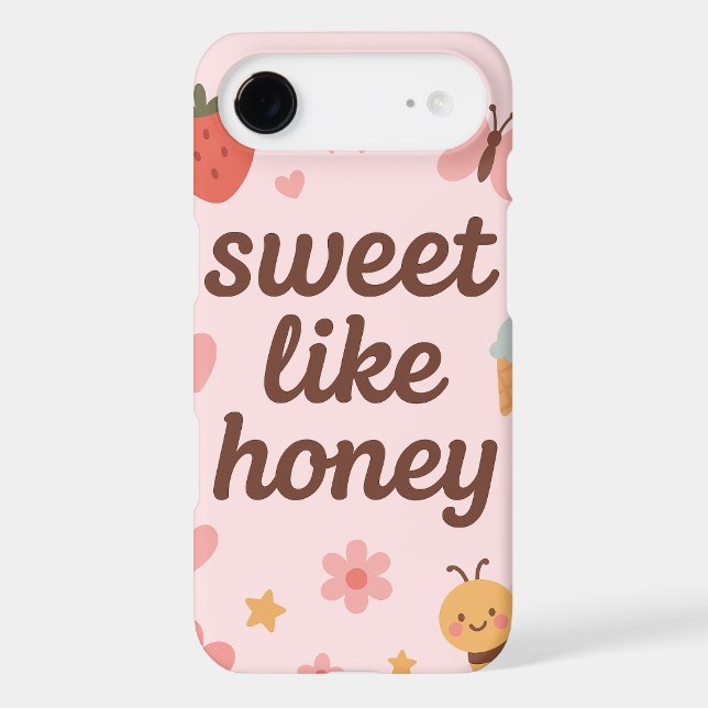 Kawaii Sweet Girl Pink Bee Aesthetic – Cute Design (Verso)