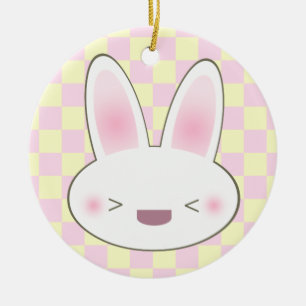 Kawaii Sweet Happy Bunny Rabbit Ornament