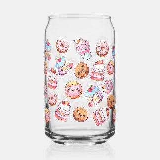 Kawaii Sweets Treats Glass Can Cup