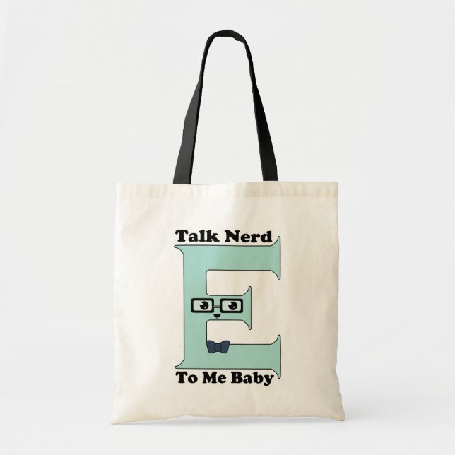 Kawaii Talk Nerdy (Nerd-E) To Me Baby Tote Bag (Front)