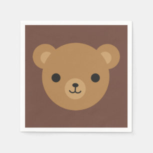 Kawaii Teddy Bear Napkin