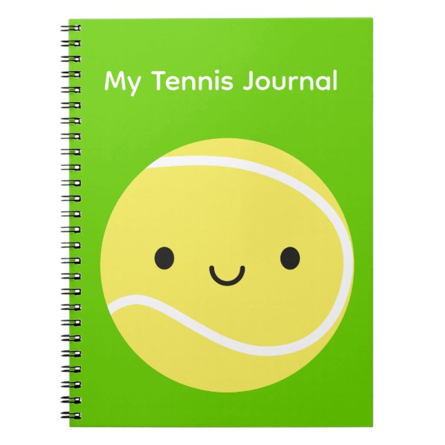 Kawaii Tennis Ball Notebook (Front)