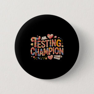 Kawaii testing champion everything is fine math 2 inch round button