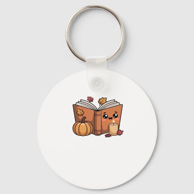 kawaii thanksgiving book Classic T-Shirt Keychain (Front)