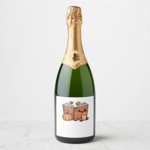 kawaii thanksgiving book Classic T-Shirt Sparkling Wine Label