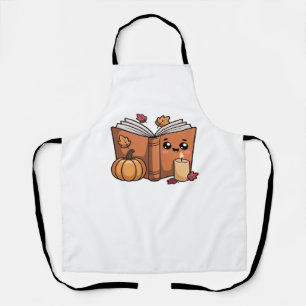 kawaii thanksgiving book Oversized T-Shirt Apron