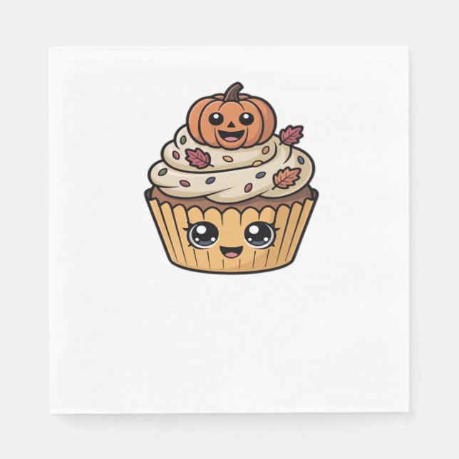 kawaii thanksgiving cupcake Classic T-Shirt Napkin (Front)