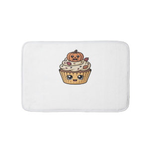 kawaii thanksgiving cupcake Oversized T-Shirt Bath Mat