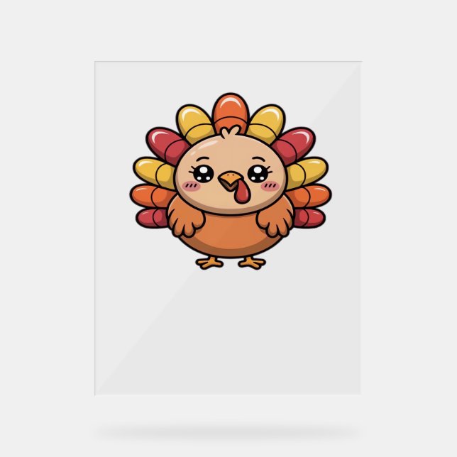 kawaii thanksgiving turkey Classic T-shirt_1 (Recto)