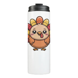 kawaii thanksgiving turkey Classic T-Shirt_1 Thermal Tumbler