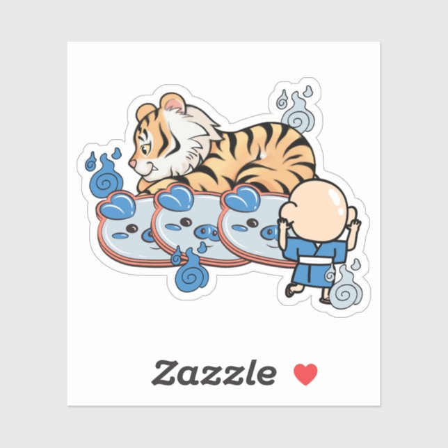 Kawaii Tiger and Ungaikyo Mirror Yokai (Sheet)