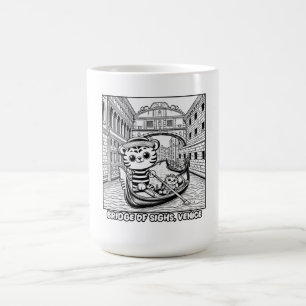 Kawaii Tiger at Bridge of Sighs Venice Coffee Mug