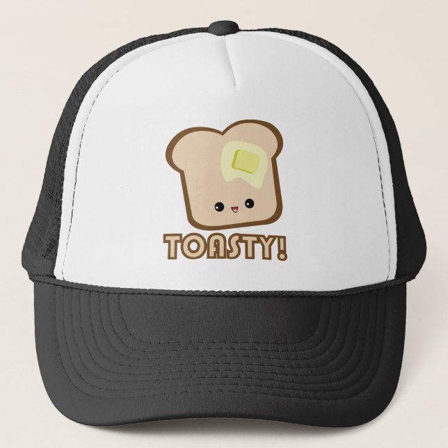 Kawaii Toasty ! Casquette de pain grillé (Devant)