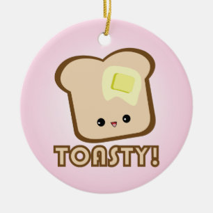 Kawaii Toasty ! Ornement de pain grillé