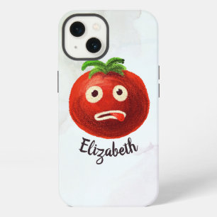 Kawaii Tomato Cute Funny Cartoon Vegetable Name iPhone 13 Case