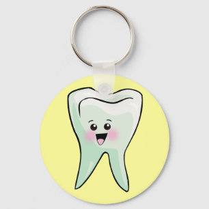 Kawaii Tooth Dental Art Keychain