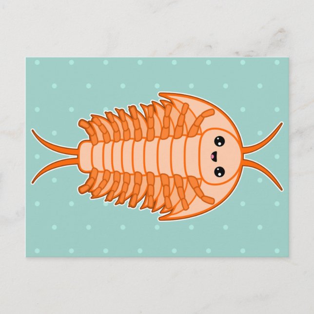 Kawaii trilobite postcard (Front)
