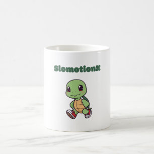 Kawaii Turtle Mug - Cute Slomotionx Cartoon Café