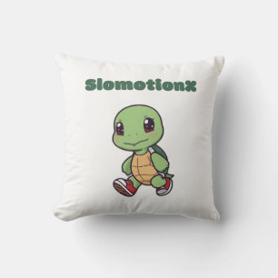 Kawaii Turtle Pillow – Cute Slomotionx Cartoon 