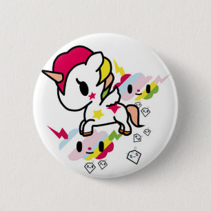 Kawaii Unicorn Badge 2 Inch Round Button