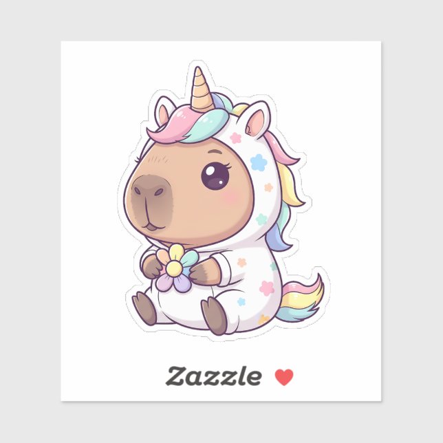 Kawaii Unicorn Capybara (Sheet)