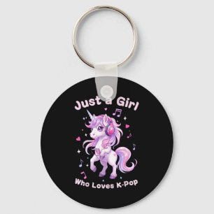 Kawaii Unicorn K-p Lover For Girls Fans Keychain