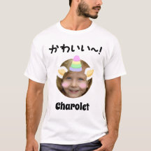Kawaii Unicorn Purikura Style T-Shirt personnalisa