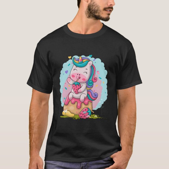 Kawaii Unicorn T-Shirt (Front)