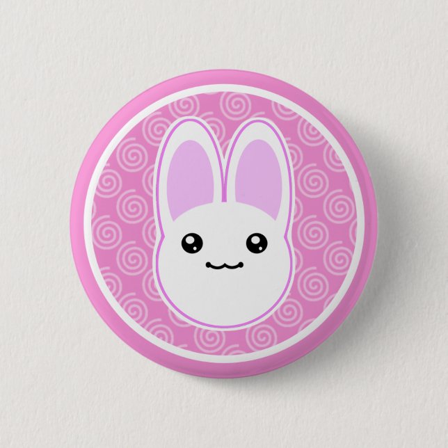 Kawaii Usagi  Bunny Rabbit Button Badge (Front)