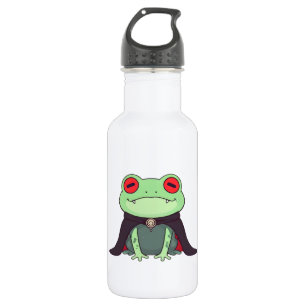 Kawaii Vampire Frog Halloween Cape 532 Ml Water Bottle