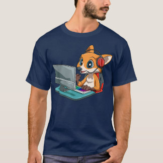 Kawaii Video Gaming FoStreaming Computer Game Fo  T-Shirt