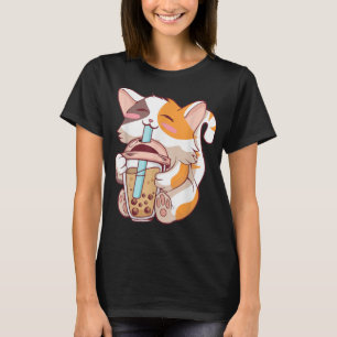 Kawaii Vintage Style Japenese Ramen Cat T-Shirt